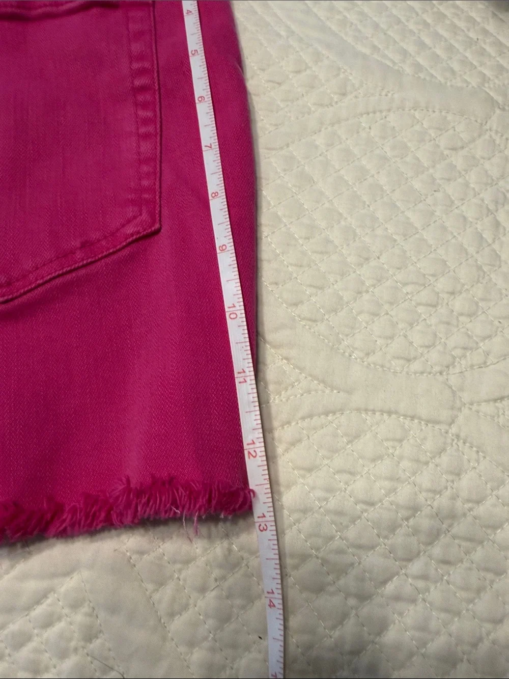 Garment Dyed Hot Pink Denim Shorts by Unknown Brand